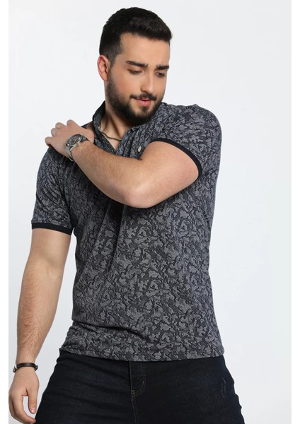 Erkek Desenli Likralı Polo Yaka Tişört fiyatları