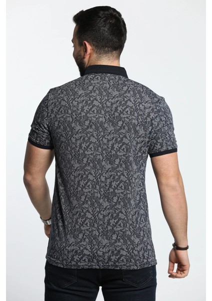 Erkek Desenli Likralı Polo Yaka Tişört fırsatları