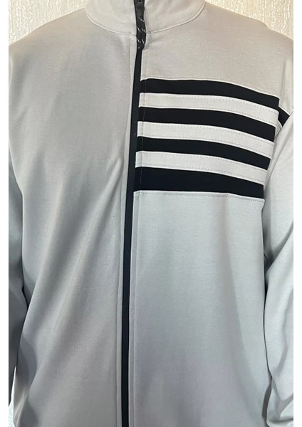 Dik Yaka Fermuarlı Erkek Sweatshirt fırsatları