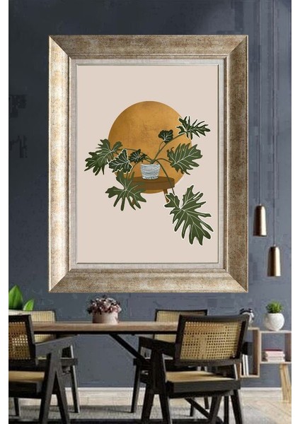 Gümüş Çerçeveli Paspartulu Tablo NM2315