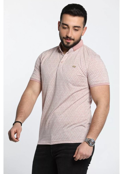 Erkek Desenli Likralı Polo Yaka Tişört modelleri