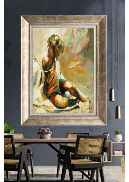 Gümüş Çerçeveli Paspartulu Tablo NM2390