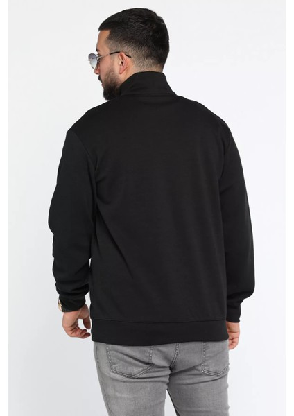 Dik Yaka Fermuarlı Erkek Sweatshirt modelleri