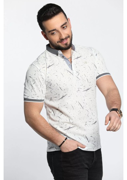 Erkek Desenli Likralı Polo Yaka Tişört modelleri