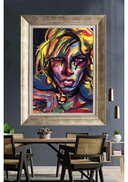 Gümüş Çerçeveli Paspartulu Tablo NM790