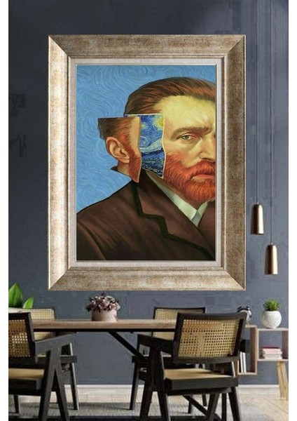 Gümüş Çerçeveli Paspartulu Tablo NM1903