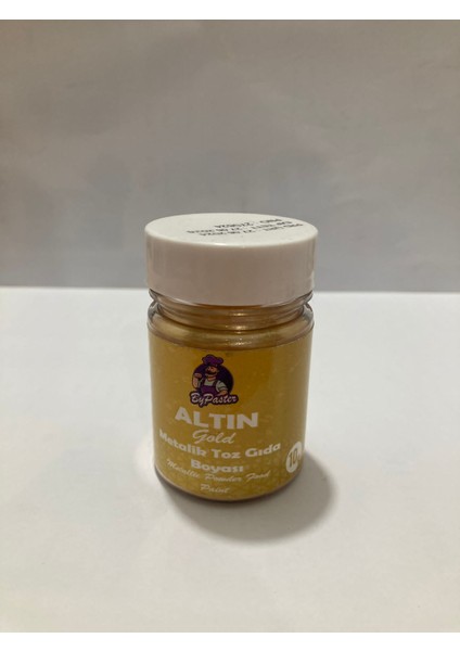 By Paster Metalik Toz Gıda Boyası 10GR Altın Rengi