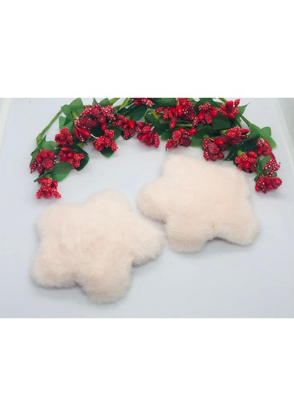 Toz Pembe Peluş Yıldızlı Çıtçıtlı Toka 2'li fiyatları
