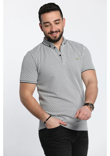 Desenli Likralı Erkek Polo Yaka Tişört modelleri