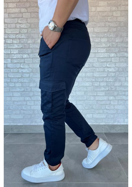 Bel Bağcıklı Kargo Cepli Erkek Jogger Pantolon P-00013278