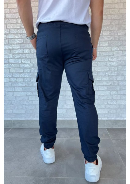 Bel Bağcıklı Kargo Cepli Erkek Jogger Pantolon P-00013278