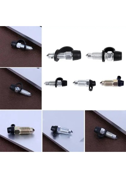 6X1MM Gümüş Tarzı Motosiklet Fren Pompası Fren Kaliper Hava Alma Egzoz Vidası Nipel Araba Fren Vidası Nipel Araba Aksesuarı Yüksek Li Toz Kapağı (Yurt Dışından) fiyatları