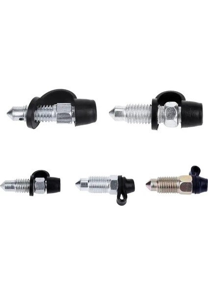 6X1MM Gümüş Tarzı Motosiklet Fren Pompası Fren Kaliper Hava Alma Egzoz Vidası Nipel Araba Fren Vidası Nipel Araba Aksesuarı Yüksek Li Toz Kapağı (Yurt Dışından) modelleri