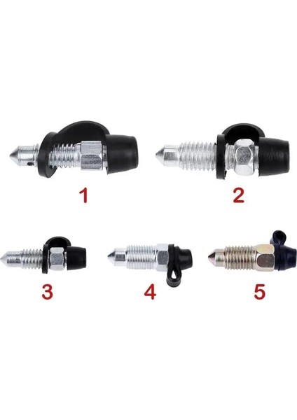 8x1.25 mm Gümüş Stil Motosiklet Fren Pompası Fren Kaliper Hava Alma Egzoz Vidası Nipel Araba Fren Vidası Nipel Araba Aksesuarı Yüksek Li Toz Kapağı (Yurt Dışından) fırsatları