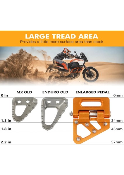 Siyah Stil Kt Super Adventure R S Enduro Smc R Için Nıce C Arka Fren Pedalı Adım Ipucu Plakası (Yurt Dışından)