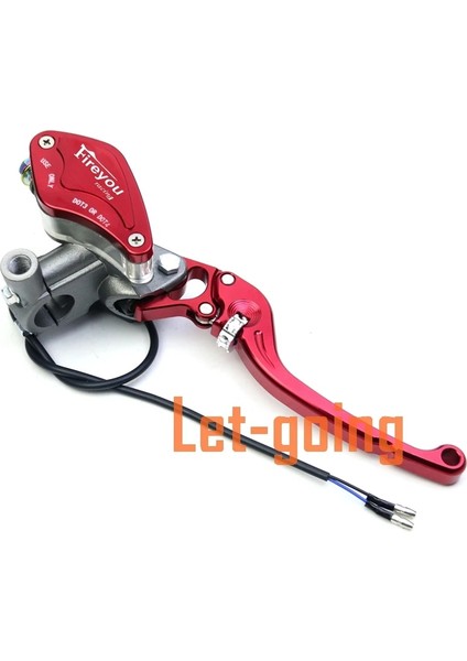 Gri Sağ Parça Stili Kolu Ayarlanabilir Kolu Hidrolik Debriyaj Fren Pompası Ana Silindir Motosiklet Yarışı Evrensel Honda Yamaha Kawasaki Fren (Yurt Dışından) fırsatları