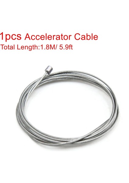 1 Adet Hızlandırıcı Stili Uxcell Evrensel .8m Uzunluk Metal Debriyaj Hattı Kablo Tel Fren Hızlandırıcı Kablo Tel Motosiklet Scooter Için (Yurt Dışından)