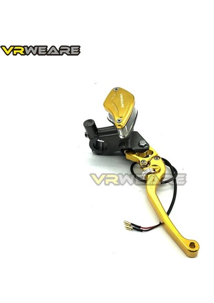Altın Sağ Stil Motosiklet Fren Pompa Kolu Ayarlanabilir Kolu Hidrolik Debriyaj Ana Silindir Yarışı Evrensel Honda Yamaha Kawasaki Fren (Yurt Dışından)