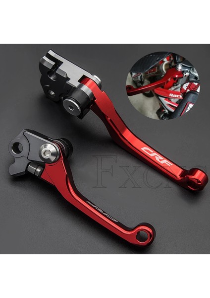Kırmızı CRF250R 2007 Stili Mat Renk Honda CRF250R CRF450R Crf R Katlanabilir Fren Debriyaj Kolu Kir Arazi Bisikleti Fren Debriyaj Kolları Sapları (Yurt Dışından)