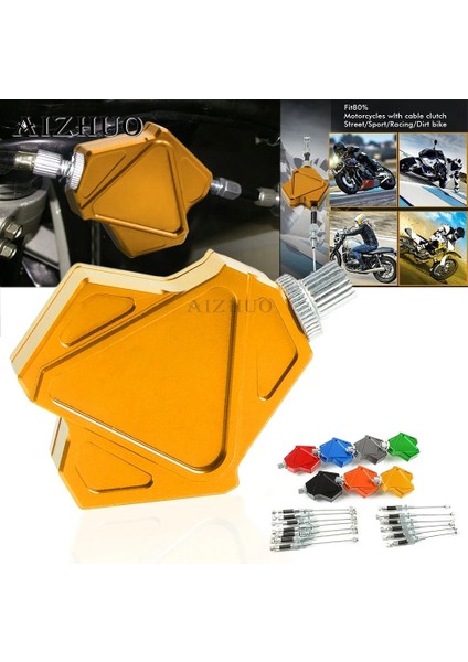 Altın Tarzı Motosiklet Dublör Debriyaj Kolu Kolay Çekme Debriyaj Kolu Sistemi Kawasaki Z750 Zx 6 6r 9r 10R 12R 636R 6rr ZXR400 ZZR600 (Yurt Dışından) fırsatları
