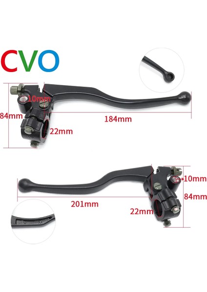 Uzun Çift Stili Cvo Çifti Motosiklet Fren Debriyaj Kolları Siyah Honda Cg 125 Için Alüminyum Alaşım Motosiklet Fren ve Debriyaj Kolu Kablosu Ön Fren (Yurt Dışından) fiyatları