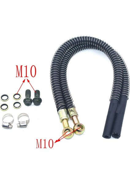 M8 Stili Yakıt Kauçuk Hortum Aksesuarları Motosiklet Tamir Yağı Soğutma Soğutucu Radyatör Sıcaklığı Kauçuk Hortum Contası M10 Vida (Yurt Dışından) fırsatları