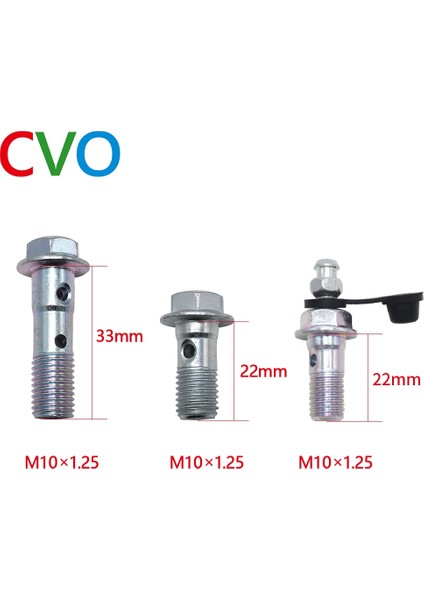Hava Alma Vidası Stili M10*1.25 Fren Ana Silindir Yağ Hortumu Vidası Banjo Cıvatası Motosiklet Evrensel Tüp Boru Vidaları Cıvata M10*22**32*1.25 (Yurt Dışından) fiyatları