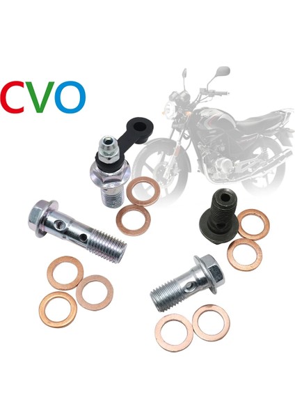Hava Alma Vidası Stili M10*1.25 Fren Ana Silindir Yağ Hortumu Vidası Banjo Cıvatası Motosiklet Evrensel Tüp Boru Vidaları Cıvata M10*22**32*1.25 (Yurt Dışından) indirimleri