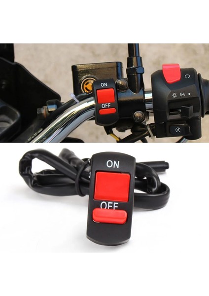 1 Adet Motosiklet Anahtarları Konektör Gidon Sis Işık Anahtarı On-Off Düğme Anahtarı 12VDC LED Kafa Lambası Angel Eyes Işık (Yurt Dışından) fiyatları