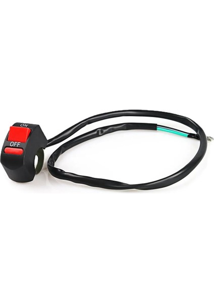 1 Adet Motosiklet Anahtarları Konektör Gidon Sis Işık Anahtarı On-Off Düğme Anahtarı 12VDC LED Kafa Lambası Angel Eyes Işık (Yurt Dışından) modelleri