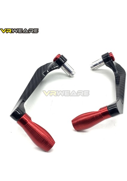 Karbon Fiber Kırmızı Stil Motosiklet Kolları Guard Fren Debriyaj Gidon Koruyucu Yamaha R3 R25 Yzf R1 Yzf R6 Gidon Motor C Alüminyum Parçalar (Yurt Dışından)