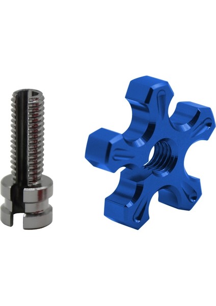 Mavi 8mm Tarzı * 1.25 Evrensel Motosiklet C Alüminyum Debriyaj Kablosu Tel Ayarlayıcı Kawasaki AR125LC EN500 Er6-F Er6-N GPX250 GPX600 (Yurt Dışından)