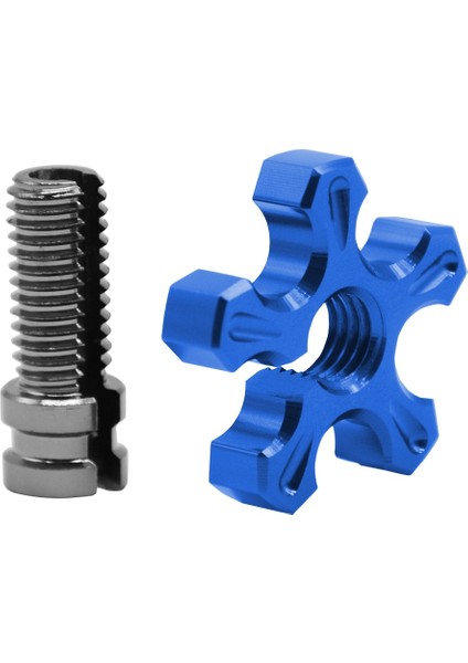 Mavi 8mm Tarzı * 1.25 Evrensel Motosiklet C Alüminyum Debriyaj Kablosu Tel Ayarlayıcı Kawasaki AR125LC EN500 Er6-F Er6-N GPX250 GPX600 (Yurt Dışından)