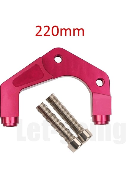 Kırmızı 220MM Cıvata Stili 82MM Adaptör Fren Kaliper Motosiklet Radyal Montaj Kaliper Braketi Tutucu Yamaha Scooter Rsz Jog Force Rpm Adelin ADL01 (Yurt Dışından)