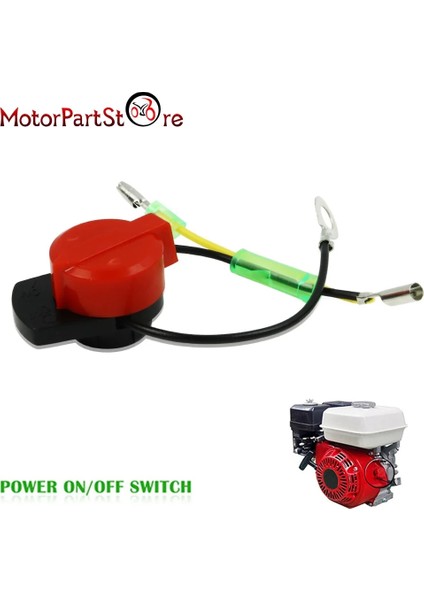 1 Adet Tarzı Motor Gücü Durdurma On Off Kill Anahtarı Kontrolü Honda GX120 GX160 GX200 GX240 GX270 GX340 GX390 3HP-13HP Jeneratör (Yurt Dışından)