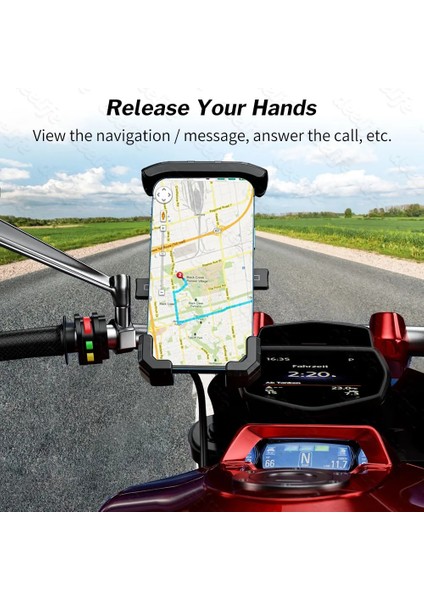 Şarj Cihazı Stili Olmadan Deelife Telefon Tutucu Motosiklet Kablosuz Şarj Cihazı Moto Motosiklet Için Mobil Destek Scooter Gidon Dağı Akıllı Telefon Standı (Yurt Dışından) fırsatları