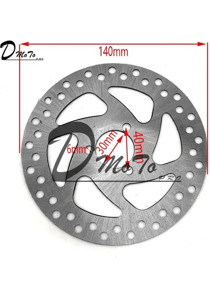 Fren Diski 140MM Stili 49CC Fren Diski Plakası Gaz Mini Dirt Bike Arka Disk Fren Kaliper Kiti ve Sürtünme Plakası Rotorları Elektrikli Scooter Atv (Yurt Dışından)