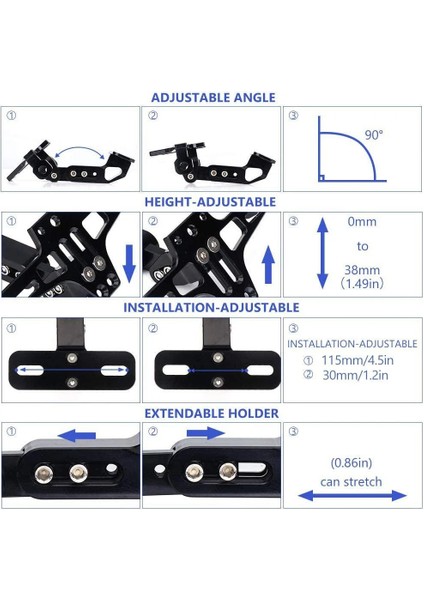 Yeşil 4 Tarzı Motosiklet Arka Plaka Montaj Tutucu ve Dönüş Sinyali Işığı Honda Için Kawasaki Z750 Z800 Için Yamaha MT07 MT09 MT10 R1 3 (Yurt Dışından)