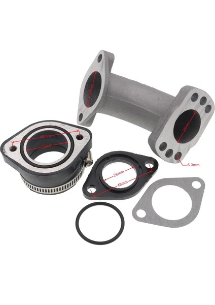 B Stilini Ayarla Roundslide Karbüratör Mikuni Contalar Için Giriş Ortak Manifoldu Emme Borusu Pit Bike (Yurt Dışından)