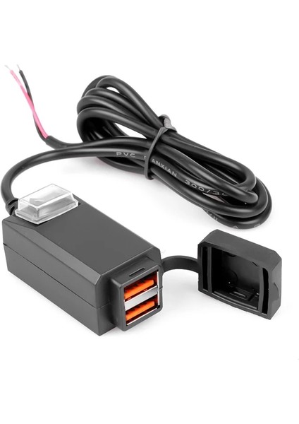 Qc3.0 Stili Motosiklet USB Şarj Cihazı Su Geçirmez Cep Telefonu Adaptörü Qc3.0 Autocycle Hızlı Şarj Araba Anahtarlı Hızlı Şarj Cihazı (Yurt Dışından)
