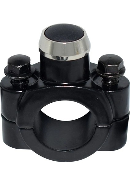 1 Takım Stili 22C Motorcycle Switch Handlebar Mount Horn Headlight Strobe Momentary Switch Button Aluminum Alloy Interruptor (Yurt Dışından)
