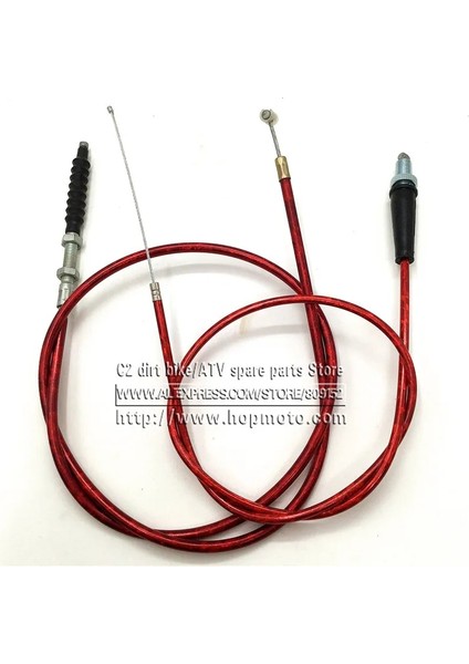 Mavi Gaz Kablosu Stili Çin Pit Dirt Motor Bike Için Kırmızı Gaz Debriyaj Kablosu Motosiklet XR50 CRF50 CRF70 Klx Ssr Ttr Bbr Yatay Motor (Yurt Dışından) fırsatları