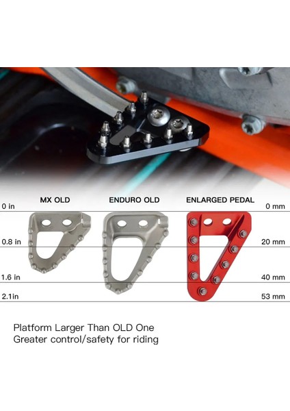 Siyah Stil Nıce C Motosiklet Fren Pedalı Kolu Uç Plakası Gaz Gaz Gasgas Ex Ec Mc F 350F 450F F EC300 (Yurt Dışından) fiyatları