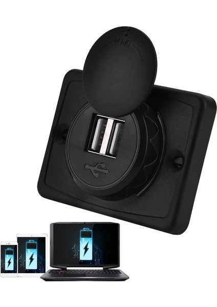 Motosiklet ELECTRO.1A Araba Çift USB Bağlantı Noktası Şarj Soketi Çıkışı 12V LED Su Geçirmez Güç Kaynağı Için Telefon Tabletinize Güç Verin (Yurt Dışından) fiyatları