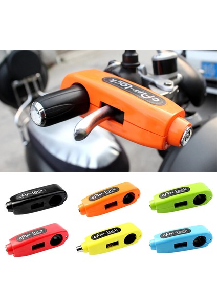 C Stili 17*6*6 cm Profesyonel Gaz Gidon Kilidi Motosiklet Alarm Kilitleri Güvenilir Kolu Güvenlik Hırsızlığa Karşı Kilit Aracı Aksesuarları (Yurt Dışından)