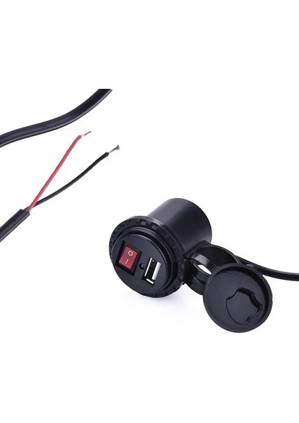USB Motosiklet Su Geçirmez Anahtar Motosiklet Soketi Motosiklet Telefon Şarj Cihazı Çakmak Adaptörü (Yurt Dışından) fırsatları
