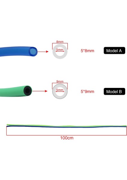B-Mavi Tarzı Scl Yarış Olorful Motosiklet Karbüratör Gaz Yağı Hortumu Yakıt Hattı Benzin Tüp Boru Honda Suzuki Kt Dirt Pit Bike Atv (Yurt Dışından) fiyatları