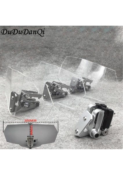 Küçük Açılı Gri Stil Hava Akışı Ayarlanabilir Ön Cam Rüzgar Saptırıcı Evrensel Motosiklet Cam Kawasaki Bmw Ducati Honda Benelli Triumph Yamah (Yurt Dışından) indirimleri