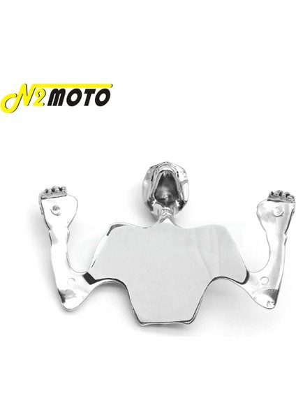 Küçük Siyah Yeşil Stil Krom Otoyol Şahin Kafatası Süs Visor Harley Softail Bobber Chopper 7 "far Lambası Çamurluk Iskelet Heykeli Dekoratif (Yurt Dışından)
