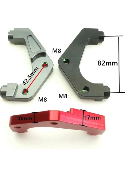 Kırmızı 200MM Tarzı 82MM Motosiklet Fren Kaliper Braketi Adaptörü Rpm Adelin Frando Fren Kaliper Yamaha Scooter Rsz Jog Force (Yurt Dışından) fırsatları